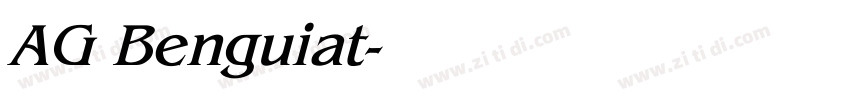 AG Benguiat字体转换